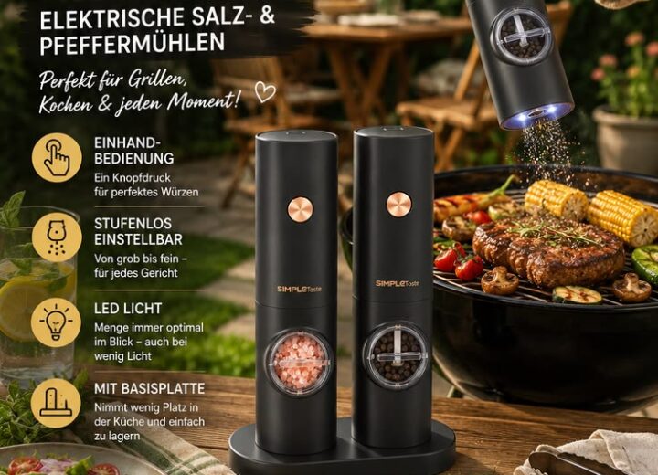 Elektrisches Salz- und Pfeffermühlen-Set